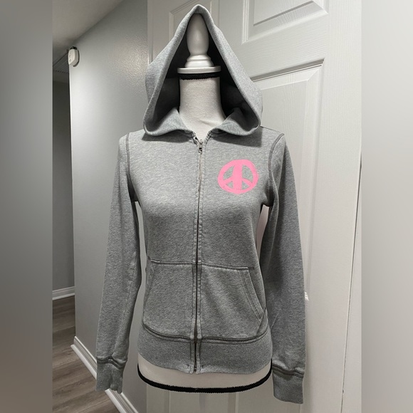 PINK Victoria's Secret Sweaters - Pink Victoria’s Secret hoodie sweater jacket grey XS